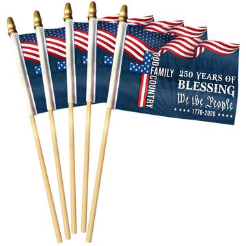 Discover We The People American Flag, 250 Years Blessing 1776 2026 Handheld Flag
