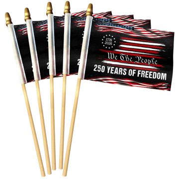 Discover America 250th Anniversary We The People 1776 2026 Handheld Flag