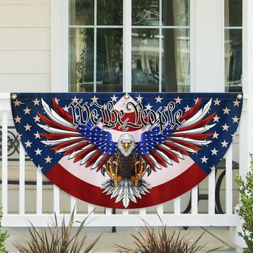 Discover We The People Patriotic Eagle Non-Pleated Fan Flag