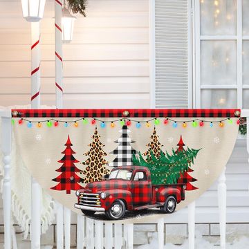 Discover Christmas It's The Most Wonderful Time Of The Year Pickup Truck Non-Pleated Fan Flag