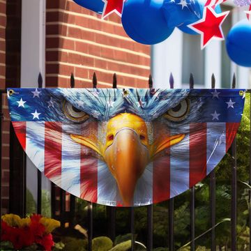 Discover Flagwix American Flag - Happy 4th of july, Patriotic Eagle American Non-Pleated Fan Flag
