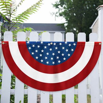Discover American Flag | Stripes and Stars Non-Pleated Fan Flag