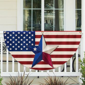 Discover Patriotic Texas Flag - Texan American Non-Pleated Fan Flag