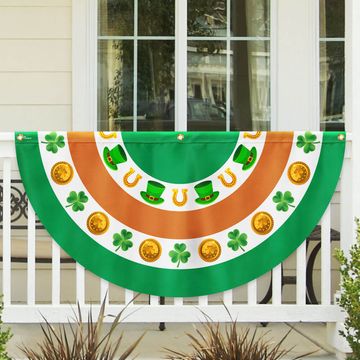 Discover Irish St. Patrick’s Day Non-Pleated Fan Flag