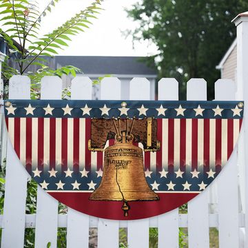 Discover Flagwix American Flag - Liberty Bell 4th of july America Forever Patriotic Non-Pleated Fan Flag