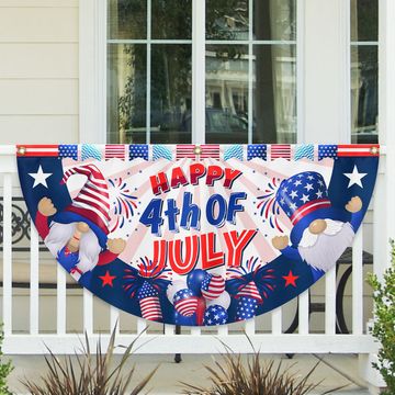 Discover Flagwix American Flag - Happy 4th Of july Independence Day Gnomes Non-Pleated Fan Flag