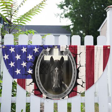 Discover Flagwix American Flag - Happy 4th of july, Christian Patriotic Horse American Non-Pleated Fan Flag