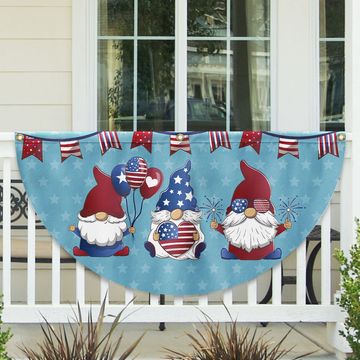 Discover Flagwix American Flag - Patriotic Gnome 4th Of july Non-Pleated Fan Flag
