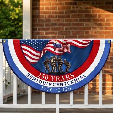 Discover Flagwix American Flag - USA 250th Anniversary Semiquincentennial Non-Pleated Fan Flag