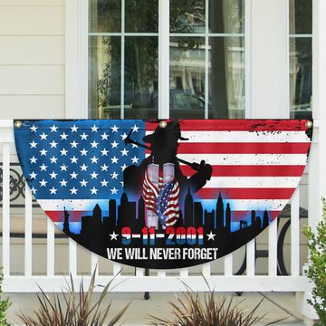 Discover Patriot Day We Will Never Forget 911 American Non-Pleated Fan Flag