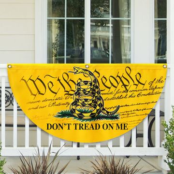 Discover Gadsden Don’t Tread On Me We The People Non-Pleated Fan Flag