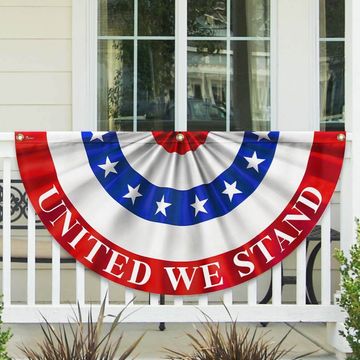 Discover Flagwix American Flag - Happy 4th Of july United We Stand Non-pleated Fan Flag