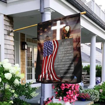 Discover 9 11 Memorial Flag FLAGWIX  ™ The Heart Never Forgets The Memories Within Patriot Day Flag