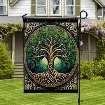 Discover FLAGWIX  Yggdrasil Celtic Tree Of Life Flag