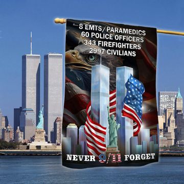 Discover Never Forget 9/11 Patriot Day September 11th Attacks Memorial Flag