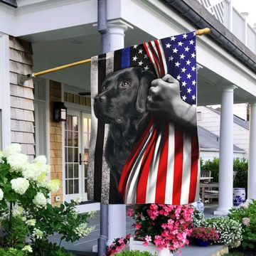 Discover Black Labrador. The Thin Blue Line America US Flag