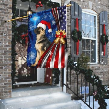Discover German Shepherd Christmas Flag