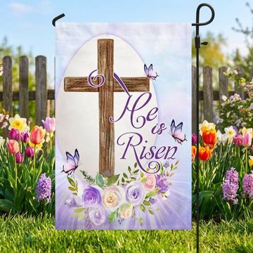 Discover Easter Flag He Is Risen Religious