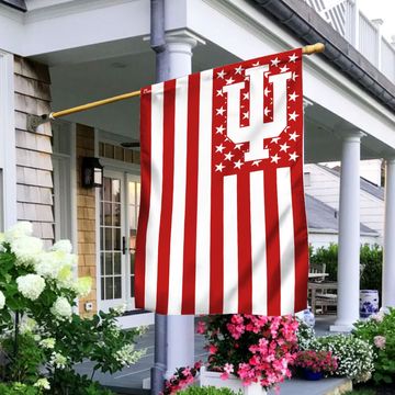 Discover Indiana Hoosiers IU University American U.S. Flag