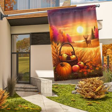 Discover Fall Nature Thanksgiving Flag