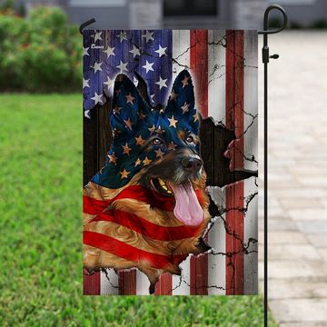 Discover German Shepherd American Flag