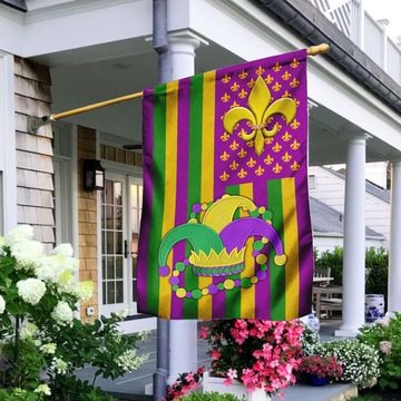 Discover Mardi Gras U.S Flag, Mardi Gras Decor for Festival