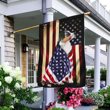 Discover Australian Shepherd American Patriot Flag Wrapped in Glory