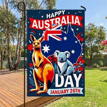 Discover FLAGWIX  Happy Australia Day January 26th Koala and Kangaroo Australia Flag