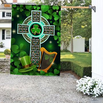 Discover Irish Celtic Cross Irish Blessing St. Patrick Day Flag