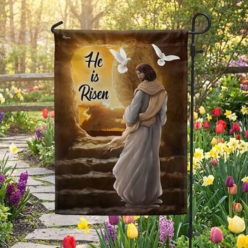 Discover FLAGWIX He Is Risen Christ Resurrection of Jesus Flag
