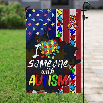 Discover Love Autism Flag