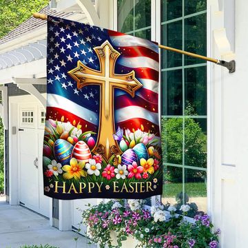 Discover FLAGWIX  Christian Cross Happy Easter Day Flag
