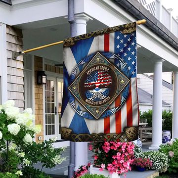Discover American Grown With Scottish Roots Flag