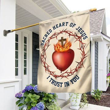 Discover Flagwix American Flag - Sacred Heart Of Jesus I Trust In You Catholic Flag