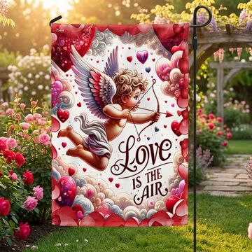 Discover FLAGWIX  Valentine's Day Cupid Love Is The Air Flag