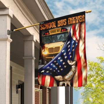 Discover School Bus Driver Flag