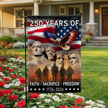 Discover 250 Years of Faith Freedom Sacrifice, Mt Rushmore 1776 2026 American Flag