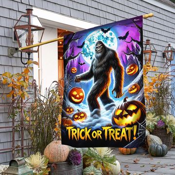 Discover Halloween Bigfoot Trick Or Treat Flag