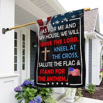 Discover FLAGWIX Patriotic Flag As For Me And My House We Will Serve The Lord Flag