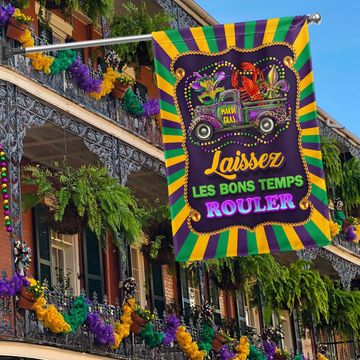 Discover Laissez Les Bons Temps Rouler Mardi Gras Louisiana Flag