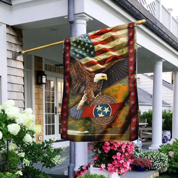 Discover Tennessee State Eagle Flag