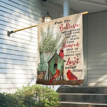 Discover Signs from Heaven Cardinal Memorial Flag