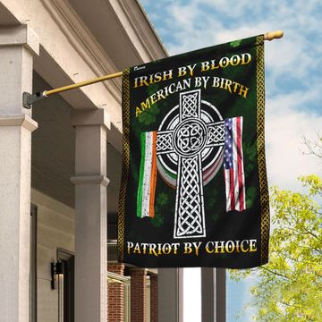 Discover Irish By Blood American By Birth Patriot By Choice Flag