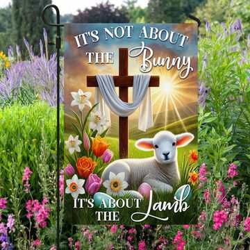 Discover Easter Day Lamb Cross Flag It's Not About The Bunny It's About The Lamb