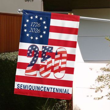 Discover 250th Anniversary Semiquincentennial 1776 2026 Patriotic America Flag