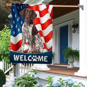 Discover German Shorthaired Pointer Dog American Flag TQN1226Fv6