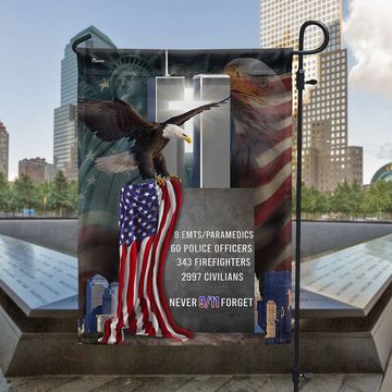 Discover September 11th Never Forget 911 Eagle Patriot Day Memorial US Flag