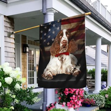 Discover English Springer Spaniel Dog American Flag