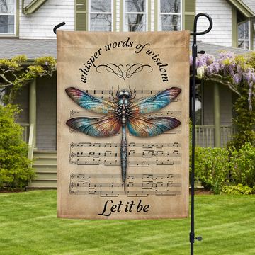 Discover FLAGWIX  Dragonfly Whisper Words Of Wisdom Let It Be Flag