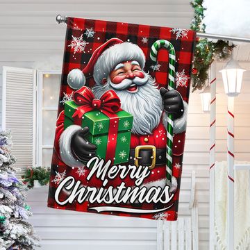 Discover Funny Santa Claus Merry Christmas Flag
